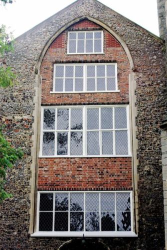 Photograph of the Infirmary window from outside. Photographer: C. Bonfield